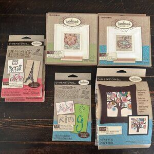 Martha Stewart Crafts & Dimensions Handmade Embroidery Sewing Kit Haul - RARE